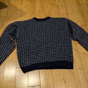 Vintage LL Bean Blue Ragg Birds Eye 1980s